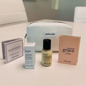 NEW PHILOSOPHY 4 PIECE MEET THE BESTSELLERS GIFT WITH COSMETIC BAG DECEMBER 2025